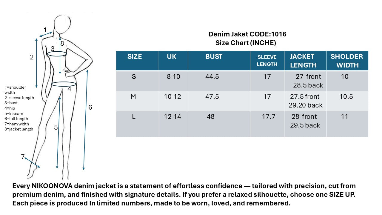 NIKOONOVA Star Rhinestone Denim Jacket ✨ Oversized Crystal Jean Coat for Women (Model 1016)