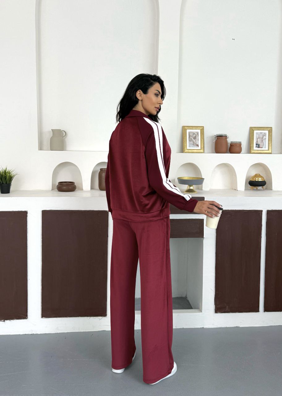 NIKOONOVA Women’s Velour Half Zip Tracksuit | CODE 5022 | Soft Velvet Co-ord Set - Tracksuit for Women